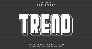 Düzenlenebilir metin biçimi efekti - Trend metin biçimi teması. projeniz için