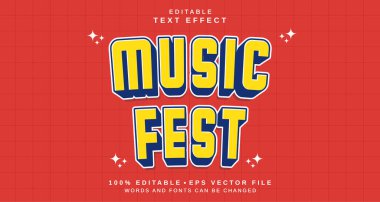 Düzenlenebilir metin biçimi efekti - Music Show metin biçimi teması. projeniz için