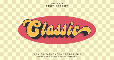 Düzenlenebilir metin biçimi efekti - Klasik metin biçimi teması. projeniz için