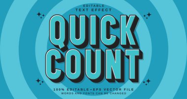 Düzenlenebilir metin biçimi efekti - Hızlı Sayı metin biçimi teması. projeniz için