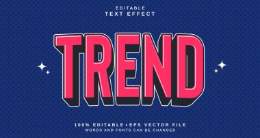 Düzenlenebilir metin biçimi efekti - Trend metin biçimi teması. projeniz için
