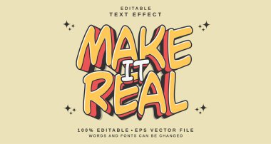 Düzenlenebilir metin biçimi efekti - Gerçek metin biçimi teması yap. projeniz için