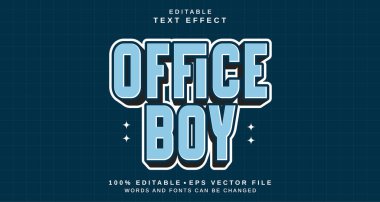 Editable text style effect - Office Boy text style theme. for your project