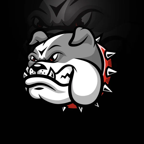 Mascote Bulldog Para Esport Design Logotipo Esporte —  Vetores de Stock