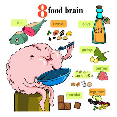 Beyin taşıyıcı illüstrasyonunu besle