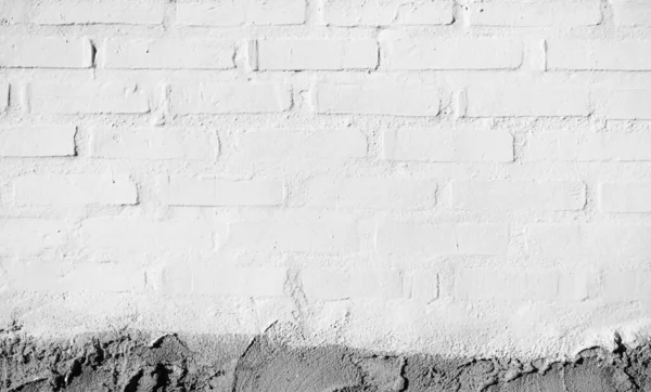 Modern White Vintage Brick Wall Texture Background Retro White Washed — Stock Photo, Image