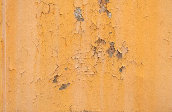 Placa Naranja Oxidada Vieja Para Fondo Oxidación Daña Pared Placa — Foto de Stock