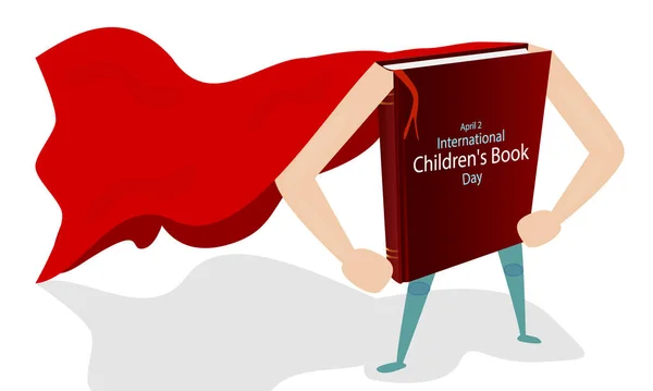 Международный День Детской Книги Векторная Иллюстрация — стоковый вектор