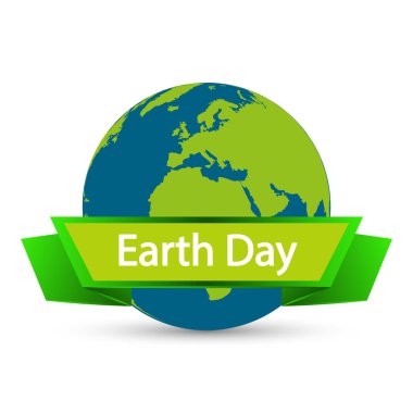 Kurdeleli Dünya Günü Gezegeni, vektör sanatı çizimi.