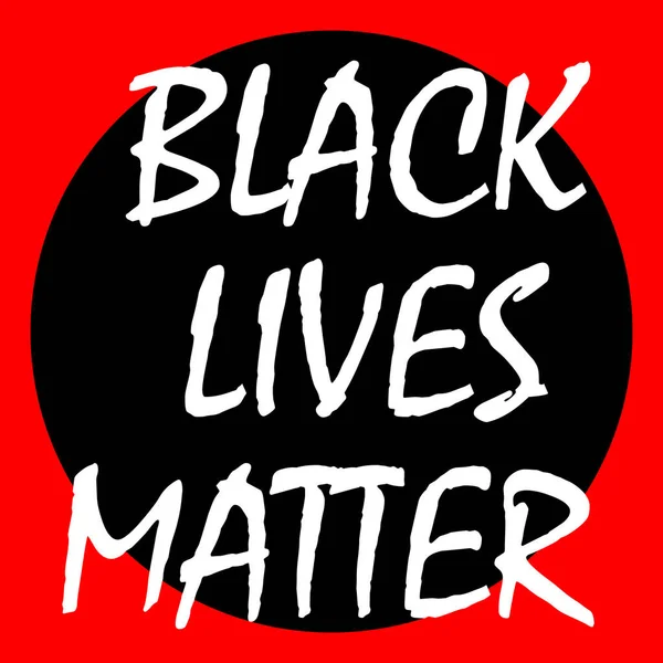 Black Lives Matter Icon Vector Art Illustration — Stock Vector