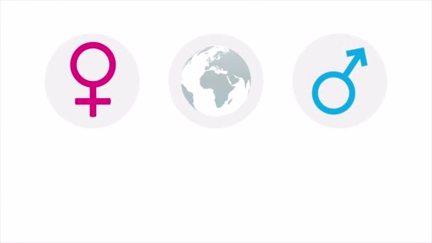 Tag Der Sexuellen Gesundheit Welt Infografik Kunst Video Illustration — Stockvideo