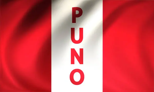 ペルー国旗のプノーデー ベクターアートイラスト — ストックベクタ