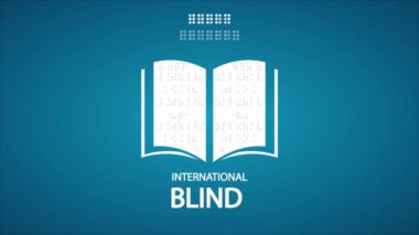Blind Day International kabartma kitabı, sanat videosu illüstrasyonu.