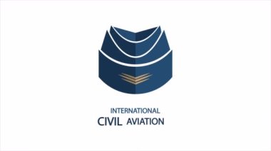 Sivil Havacılık Uluslararası Gündüz Hostesi, Sanat Video İllüstrasyonu.