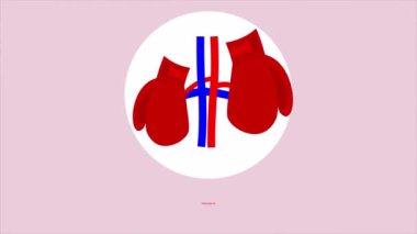 Böbrek Günü Boks Eldiveni Konsepti, Sanat Videosu İllüstrasyonu.