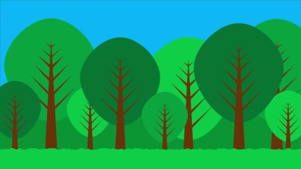 Día Del Bosque Tipografía Internacional Sobre Fondo Forestal Ilustración Vídeo — Vídeo de stock
