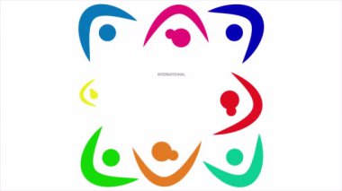 Gençlik dayanışma çemberi, sanat videosu illüstrasyonu.