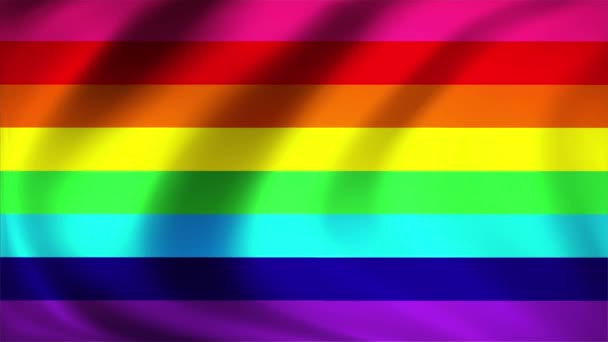 国際デー旗に対する同性愛嫌悪 アートビデオイラスト — ストック動画