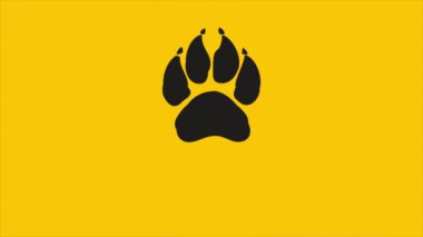 Tiger International gündüz pençe baskısı, sanat videosu illüstrasyonu.