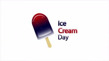 Dondurma günü tatlısı, sanat videosu çizimi..