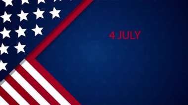 Usa bağımsızlık günü afişi, sanat videosu illüstrasyonu.