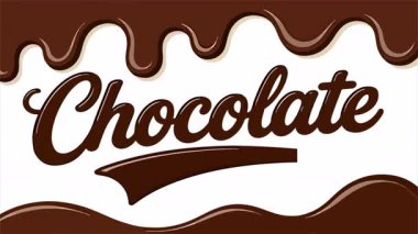 Çikolata arkaplan dalgaları, sanat videosu illüstrasyonu.