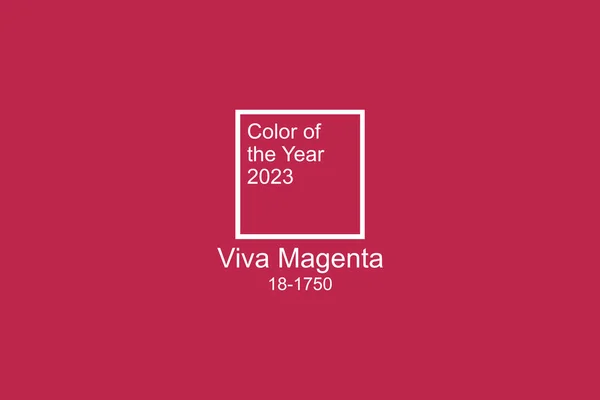 Demostración Color 2023 Años Viva Magenta Fondo Magenta Con Color Fotos de stock libres de derechos