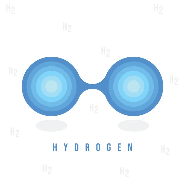 Icona Hydrogen Concept Energie Rinnovabili Ecologiche Energia Idrogeno Alimentata Energia — Vettoriale Stock