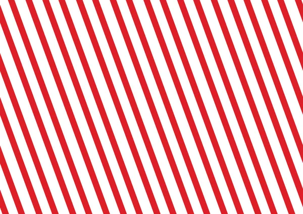 Stripes Candy Cane Pattern Diagonal Straight Lines Christmas Background Red — Stock Vector