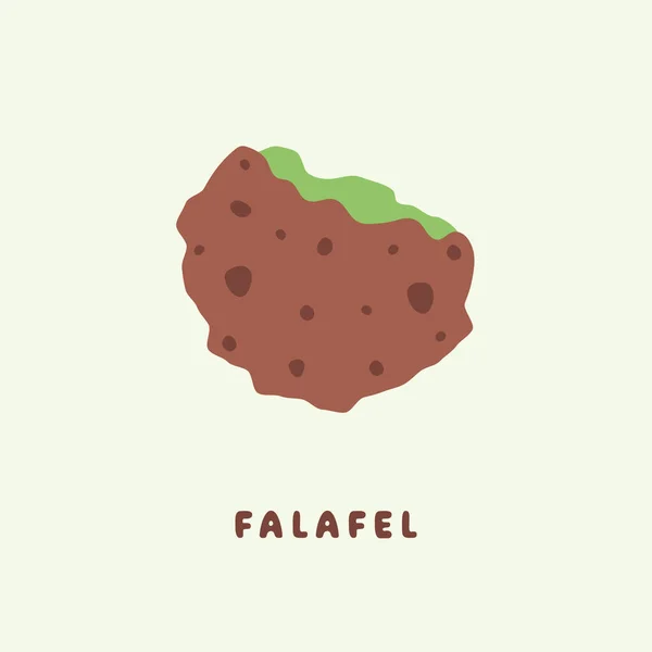 Restaurace Falafel Falafel Nápis Pro Restaurace Falafel Jídlo Webové Stránky — Stockový vektor