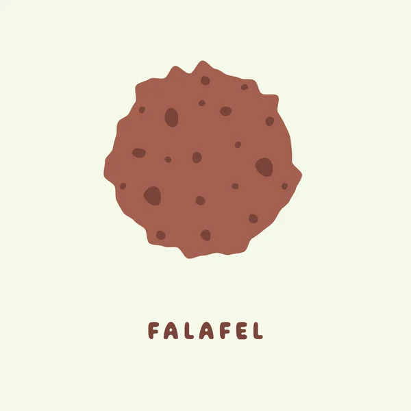 Restaurante Falafel Signo Falafel Para Restaurantes Falafel Sitio Web Comida — Vector de stock