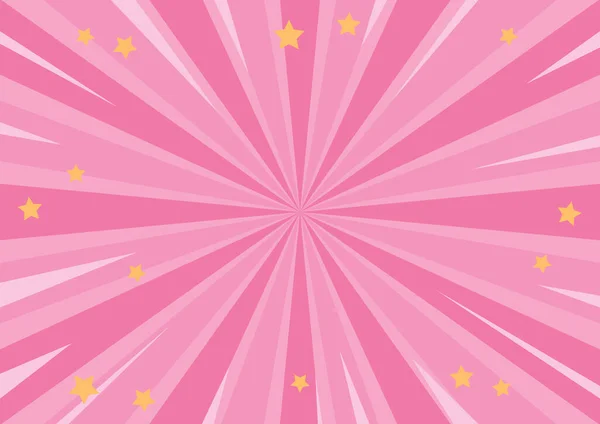 带小楼梯的粉红色背景 装饰横幅的主题是洛尔惊喜娃娃的少女风格 邀请卡模板 — 图库矢量图片