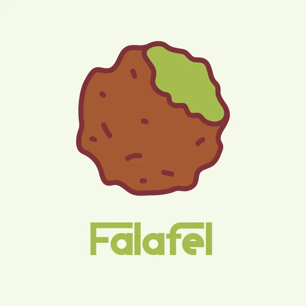 Het Falafel Restaurant Falafel Bord Voor Falafel Restaurants Voedsel Website — Stockvector