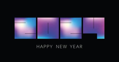 Mutlu yıllar 2024 parlak tasarım 2024. Yeni yılın kutlu olsun. Parlak Çin Yeni Yıl tatili. 2024 kutlaması. Renkli modern Noel tasarımı. 2024 yılbaşı sembolü. Takvim kapağı