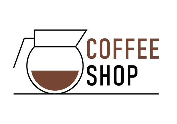 Káva Chutě Reto End Khitcen Logo Design Design Loga Kávy — Stockový vektor