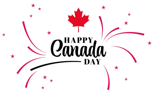 在加拿大的全国颜色的背景 加拿大国庆日的矢量卡 — 图库矢量图片