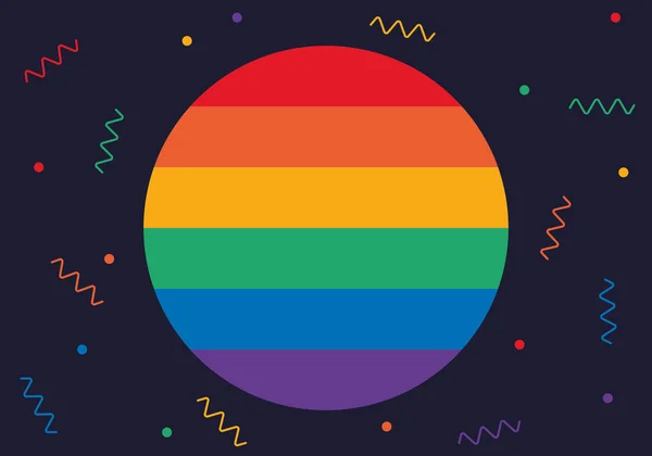 Lgbt Pride Month Červnu Lesbický Homosexuální Bisexuální Transsexuál Slaví Každý — Stockový vektor