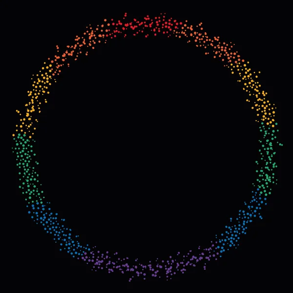 抽象的な虹の円 レインボーラブのコンセプト 人権と寛容 Lgbtプライド月間 — ストックベクタ