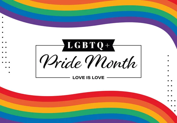 Lgbt Pride Month June Лесбійський Гей Бісексуал Трансгендерний Щорічно Святкується — стоковий вектор
