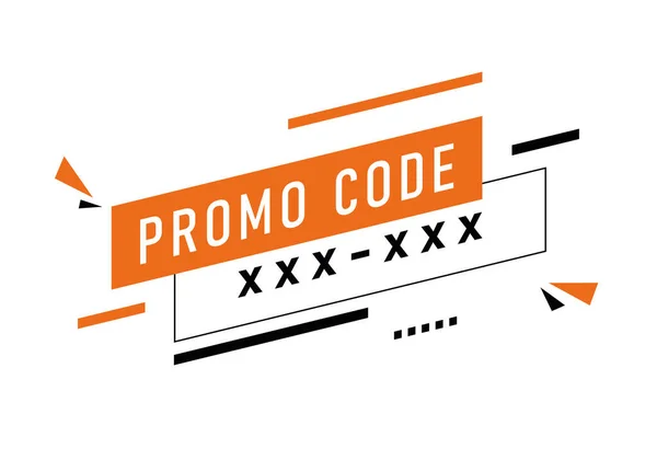 Promo Code Coupon Code Flat Vector Set Design Illustration On