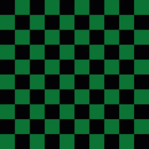 Örneklerle Dama Kalıbı Kusursuz Arkaplan Yeşil Siyah — Stok Vektör
