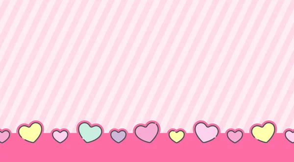 Αφηρημένο Ροζ Φόντο Καρδιές Διανυσματική Απεικόνιση Αφηρημένο Ροζ Φόντο Πανό — Διανυσματικό Αρχείο