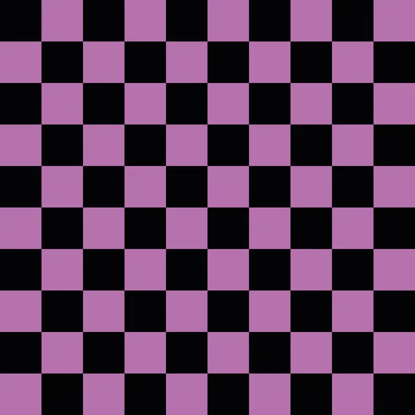 Чекерборд Патч Беззащитная Подложка Шпагами Розовый Черный Дизайн — стоковый вектор