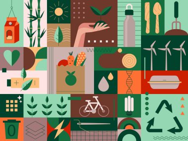 Evde sürdürülebilirlik. Sıfır atık alışverişi, Geri Dönüşüm, büyüyen yiyecek, yenilenebilir enerji, yeşil alanlar, iklim değişikliğiyle mücadele yolları, sıfır emisyon araçları, iklim değişikliğiyle mücadele yolları