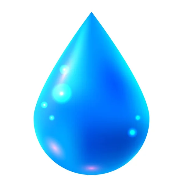 Ikona Kropli Wody Logotyp Ochrony Wód Wodnych Lub Dostarczania Wody — Wektor stockowy