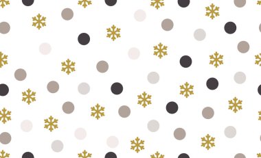 Daireler ve kar taneleriyle kusursuz desen. Kış tatili tasarımı. Mutlu Noeller ve mutlu yıllar tasarımı. Kış tatili İyi tatiller. Yeni yıl için dekor