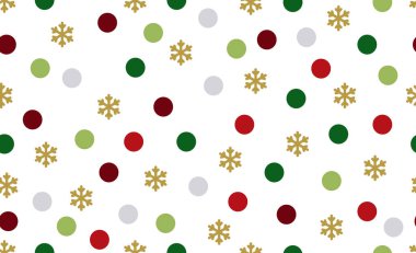 Daireler ve kar taneleriyle kusursuz desen. Kış tatili tasarımı. Mutlu Noeller ve mutlu yıllar tasarımı. Kış tatili İyi tatiller. Yeni yıl için dekor