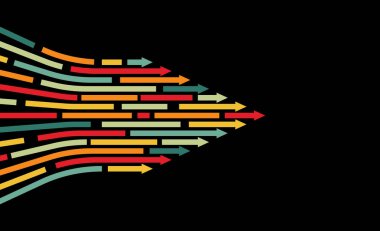 Soyut ok yönü. Oklu teknoloji geçmişi. Teknoloji oku geçmişi. İş büyümesi konsepti. Yüksek hız. Yüksek teknoloji.