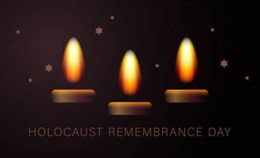 Mum yakıyorum. Soykırım Anma Günü. Yahudi Soykırımı ve Kahramanlık Anma Günü. Toplama kampları. Davut Yıldızı. Getto ve Toplama Kampları