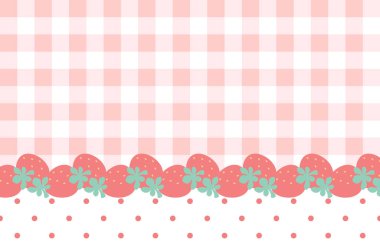 Çilekli arka plan. Pembe arka planda çilekler. Çilek tasarımı. Yaratıcı gıda konsepti